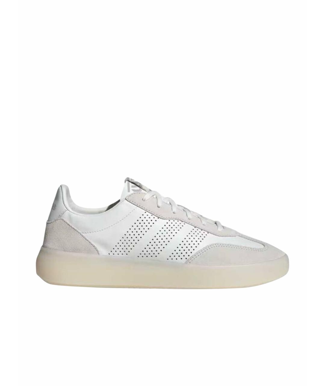 ADIDAS Белые кожаные кроссовки, фото 1