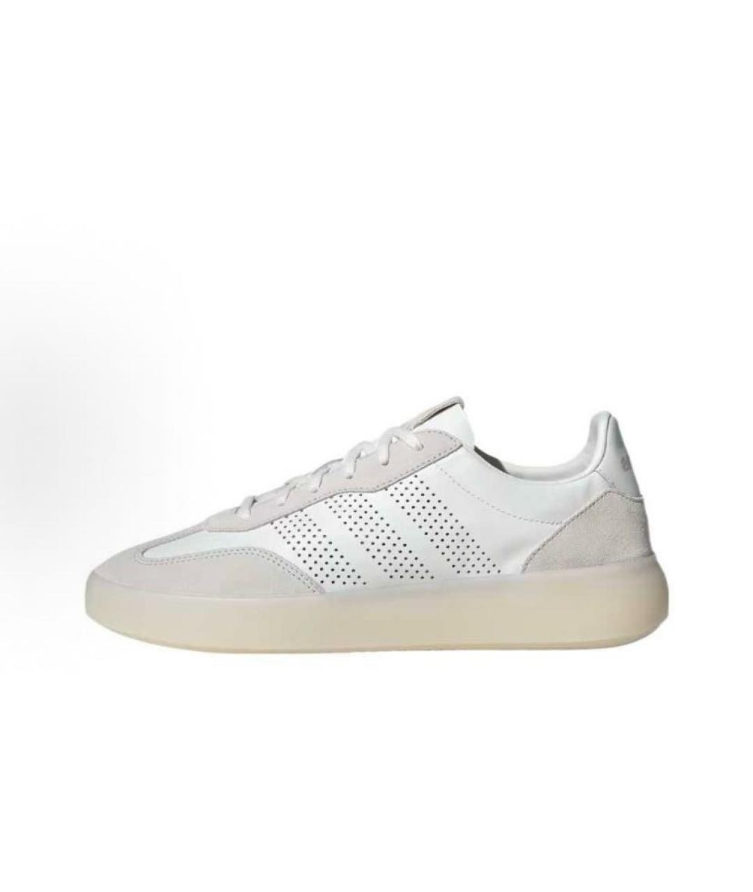 ADIDAS Белые кожаные кроссовки, фото 4