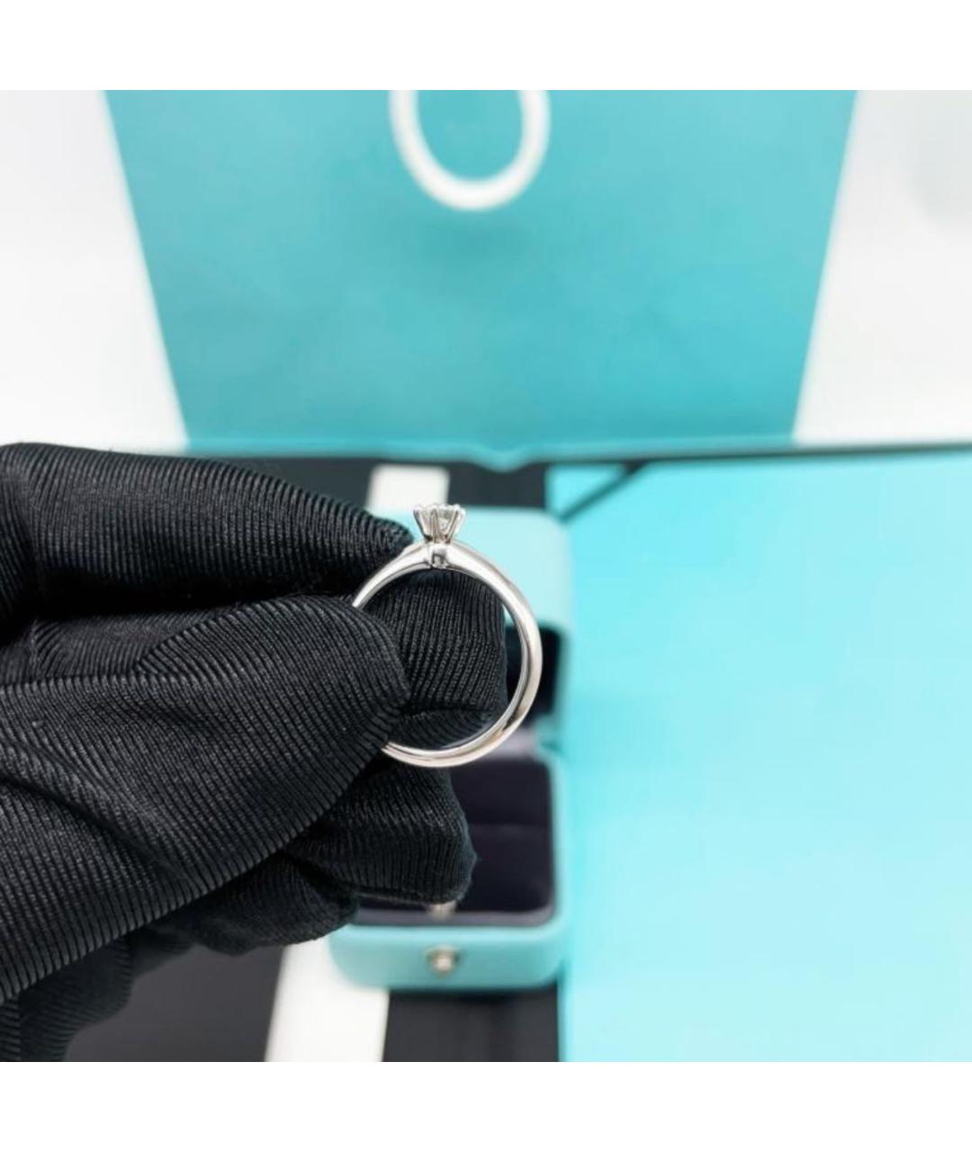 TIFFANY&CO Серебряное платиновое кольцо, фото 4