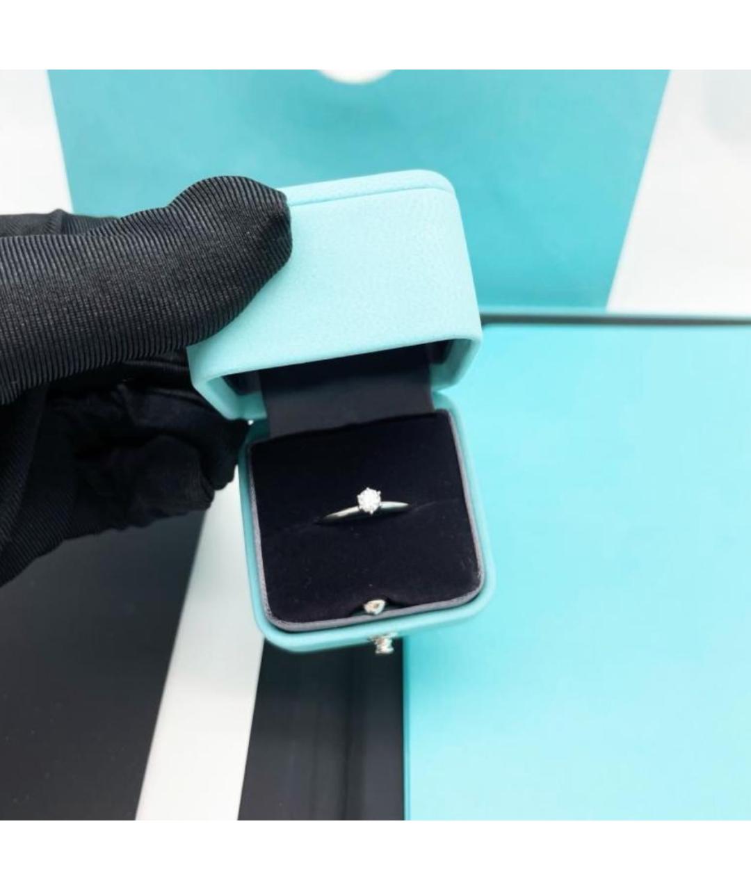 TIFFANY&CO Серебряное платиновое кольцо, фото 2