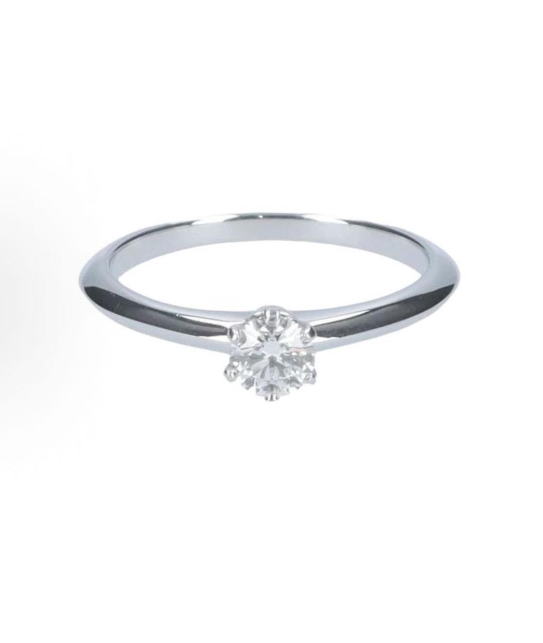 TIFFANY&CO Серебряное платиновое кольцо, фото 9