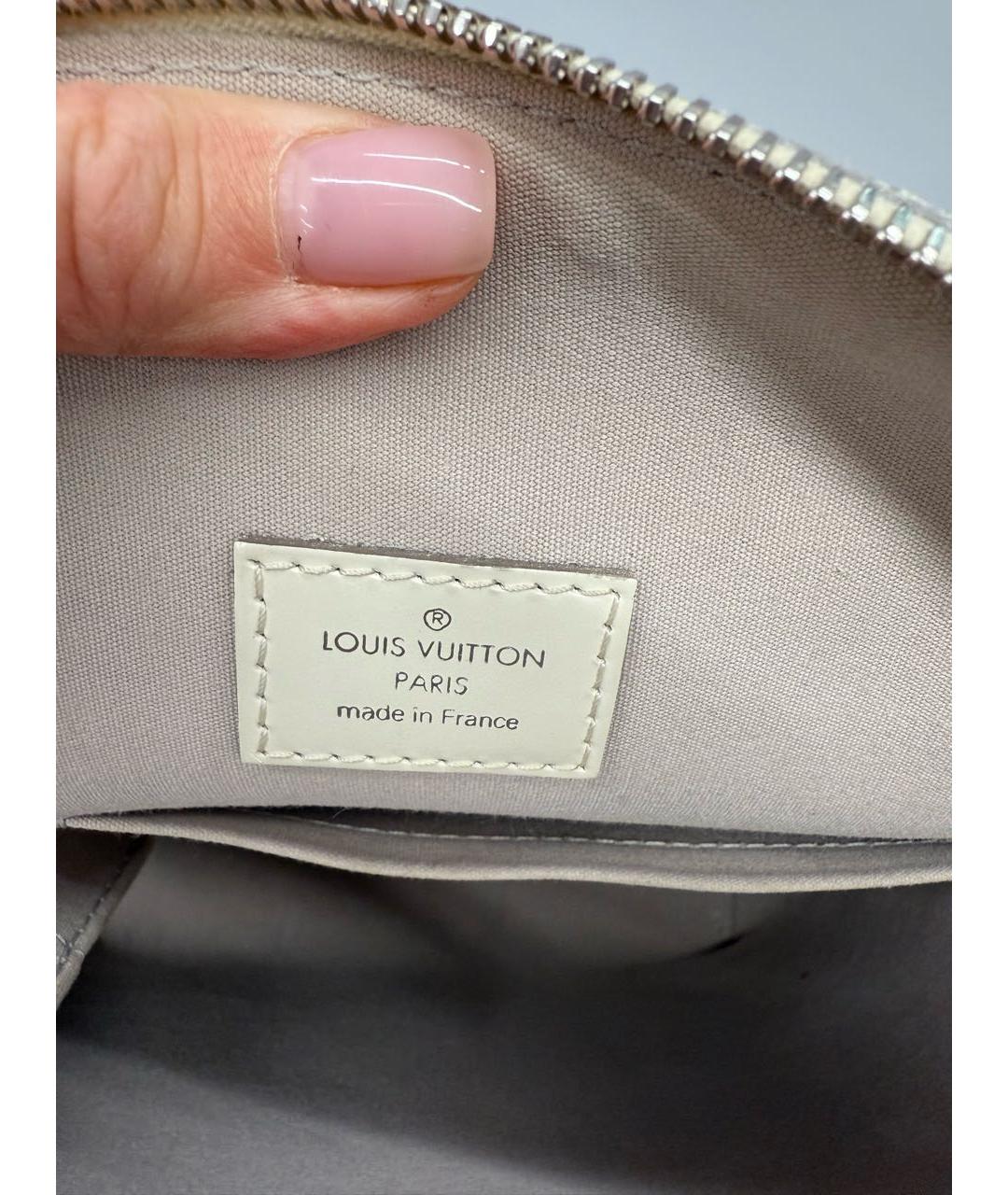 LOUIS VUITTON Бежевая кожаная сумка тоут, фото 6
