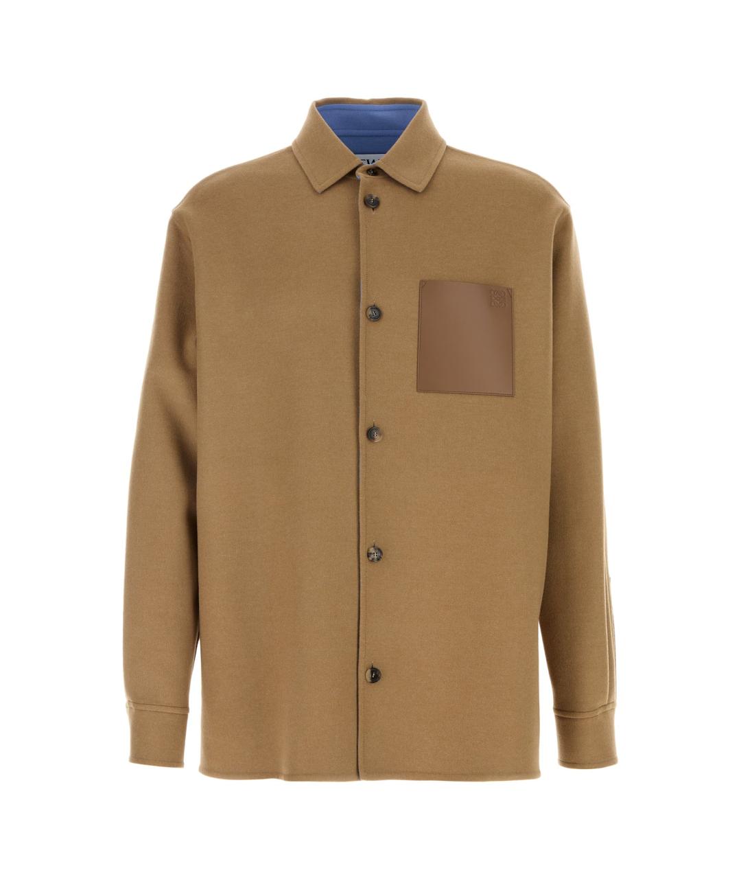 LOEWE Бежевая шерстяная куртка, фото 1