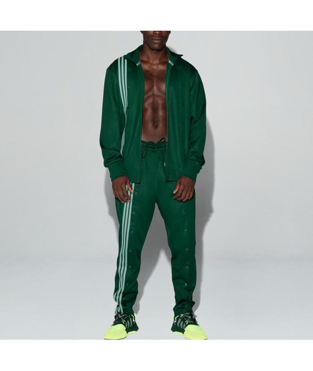 ADIDAS Зеленые прямые брюки, фото 7