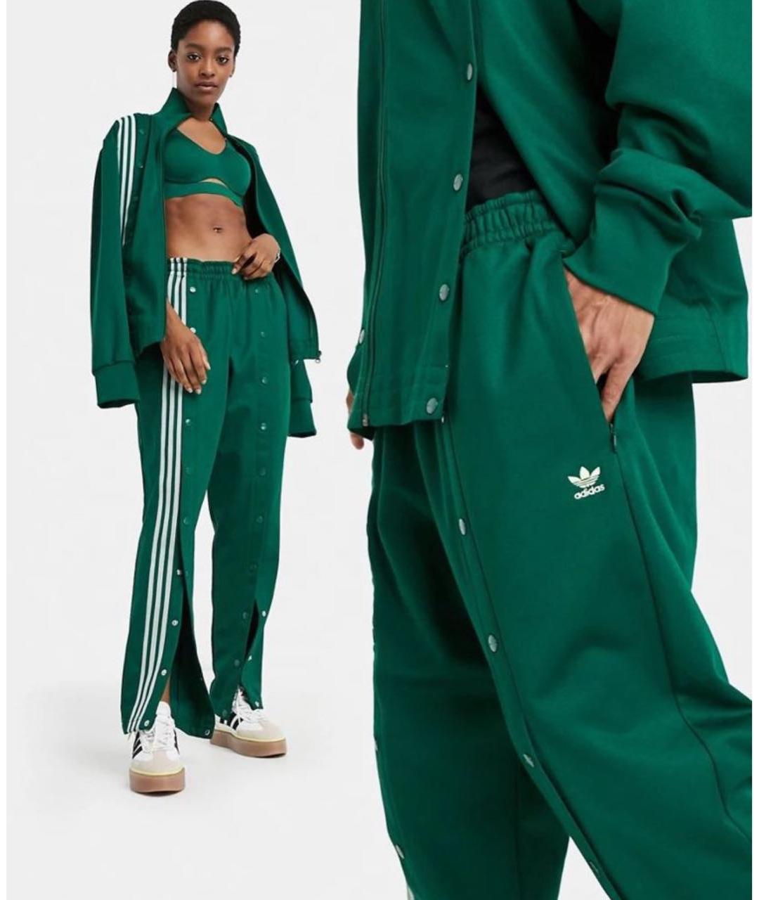 ADIDAS Зеленые прямые брюки, фото 6