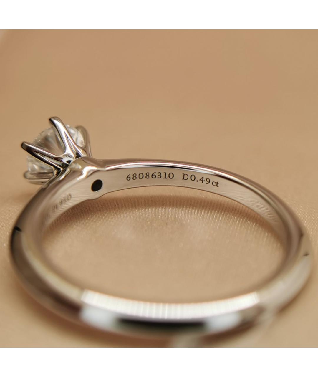 TIFFANY&CO Серебряное платиновое кольцо, фото 5