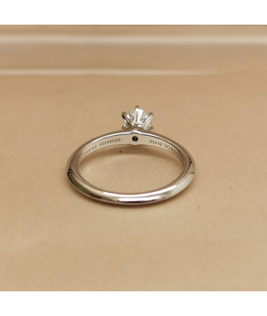 TIFFANY&CO Серебряное платиновое кольцо, фото 7