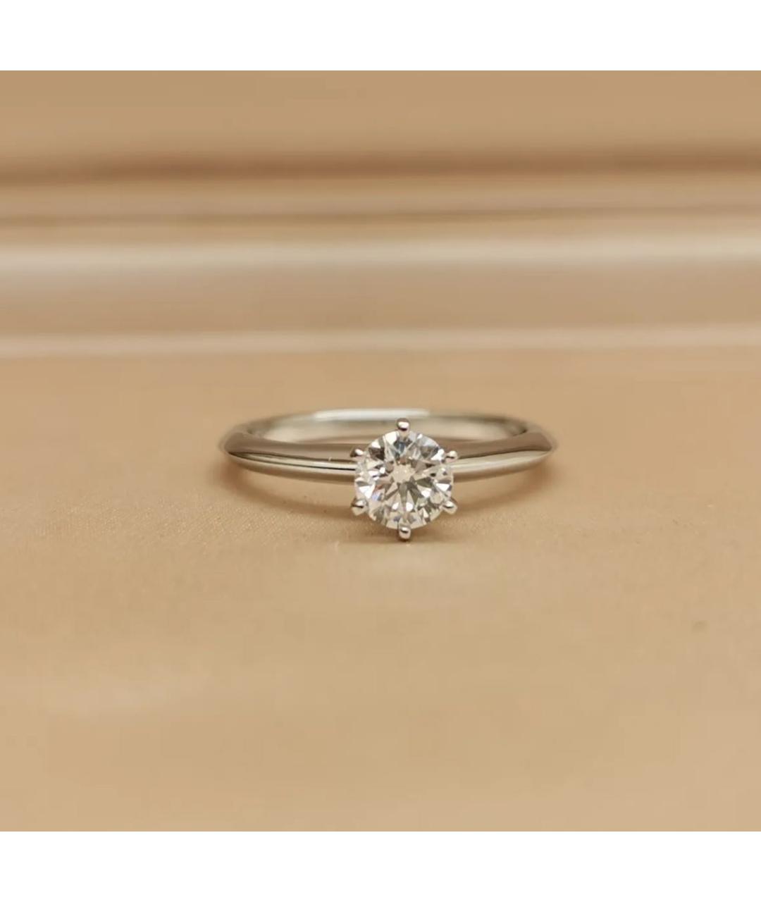 TIFFANY&CO Серебряное платиновое кольцо, фото 3