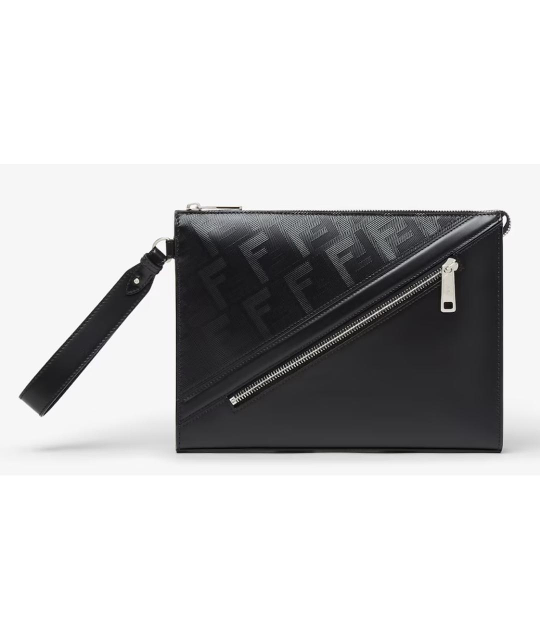 FENDI Черная кожаная папка для документов, фото 6