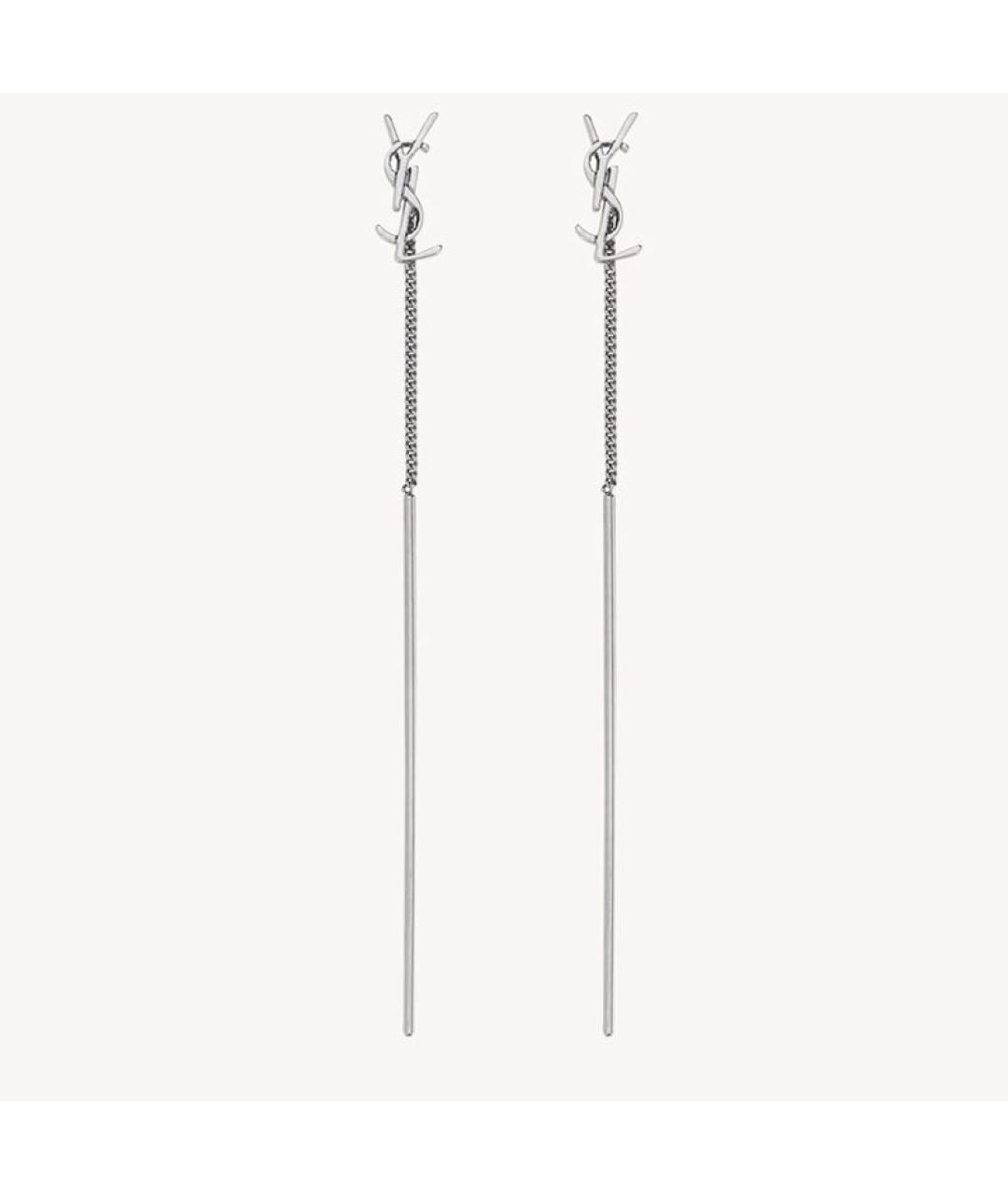 SAINT LAURENT Серебряные серьги, фото 9