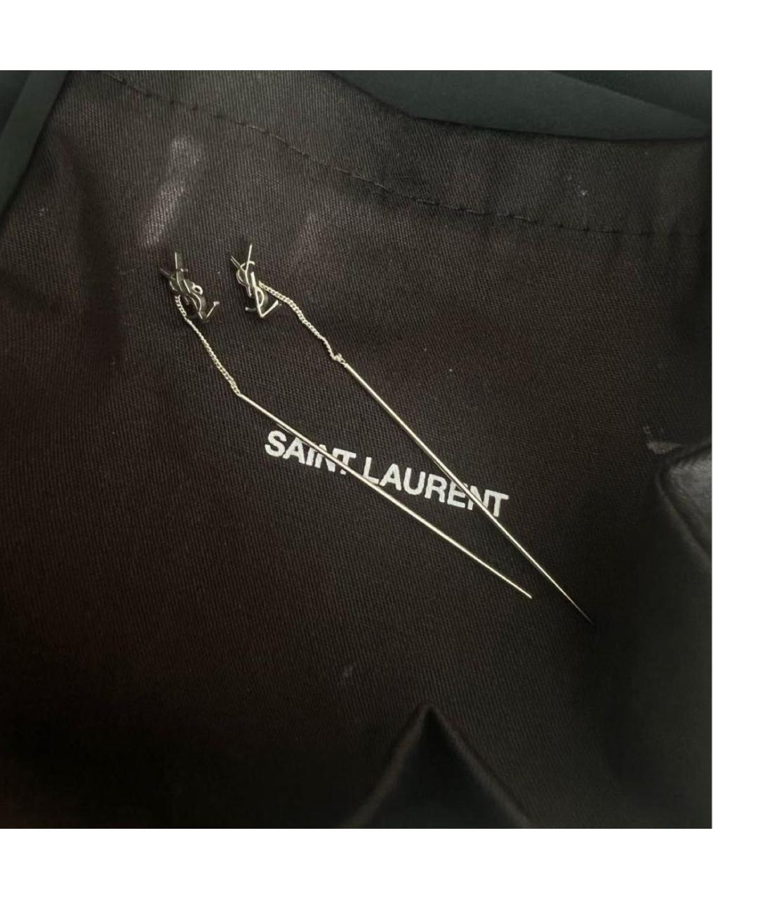 SAINT LAURENT Серебряные серьги, фото 4