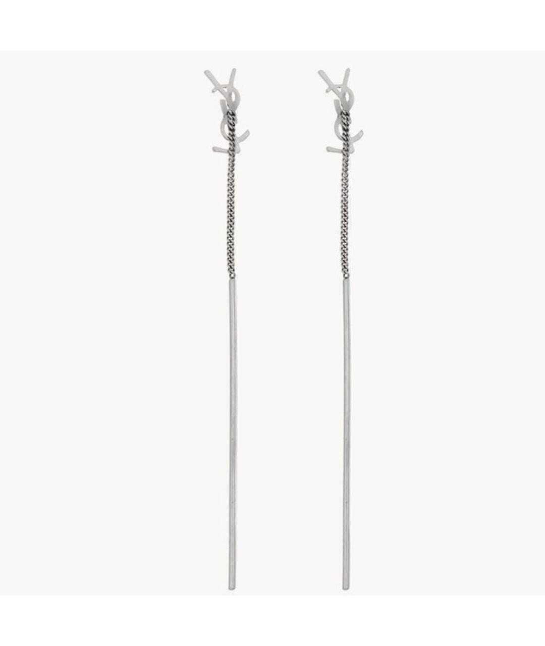 SAINT LAURENT Серебряные серьги, фото 6