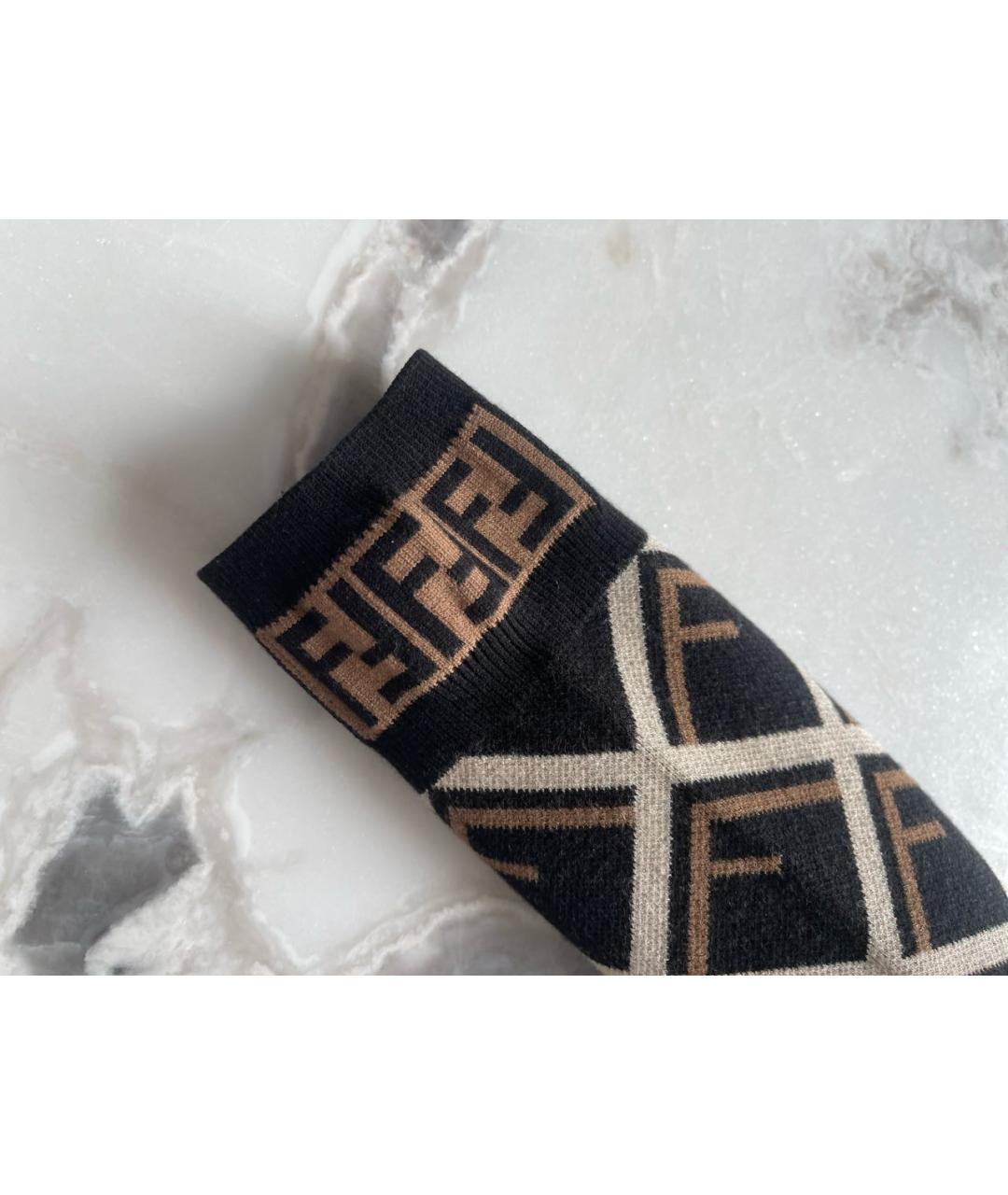 FENDI Коричневый вискозный джемпер / свитер, фото 4