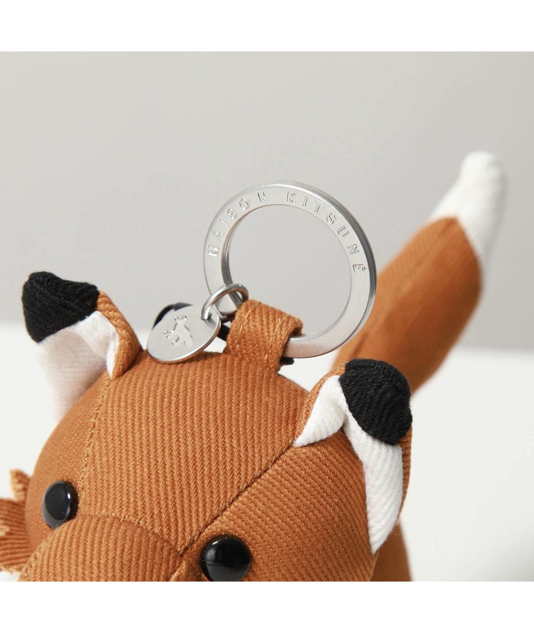 MAISON KITSUNE Оранжевый брелок, фото 5