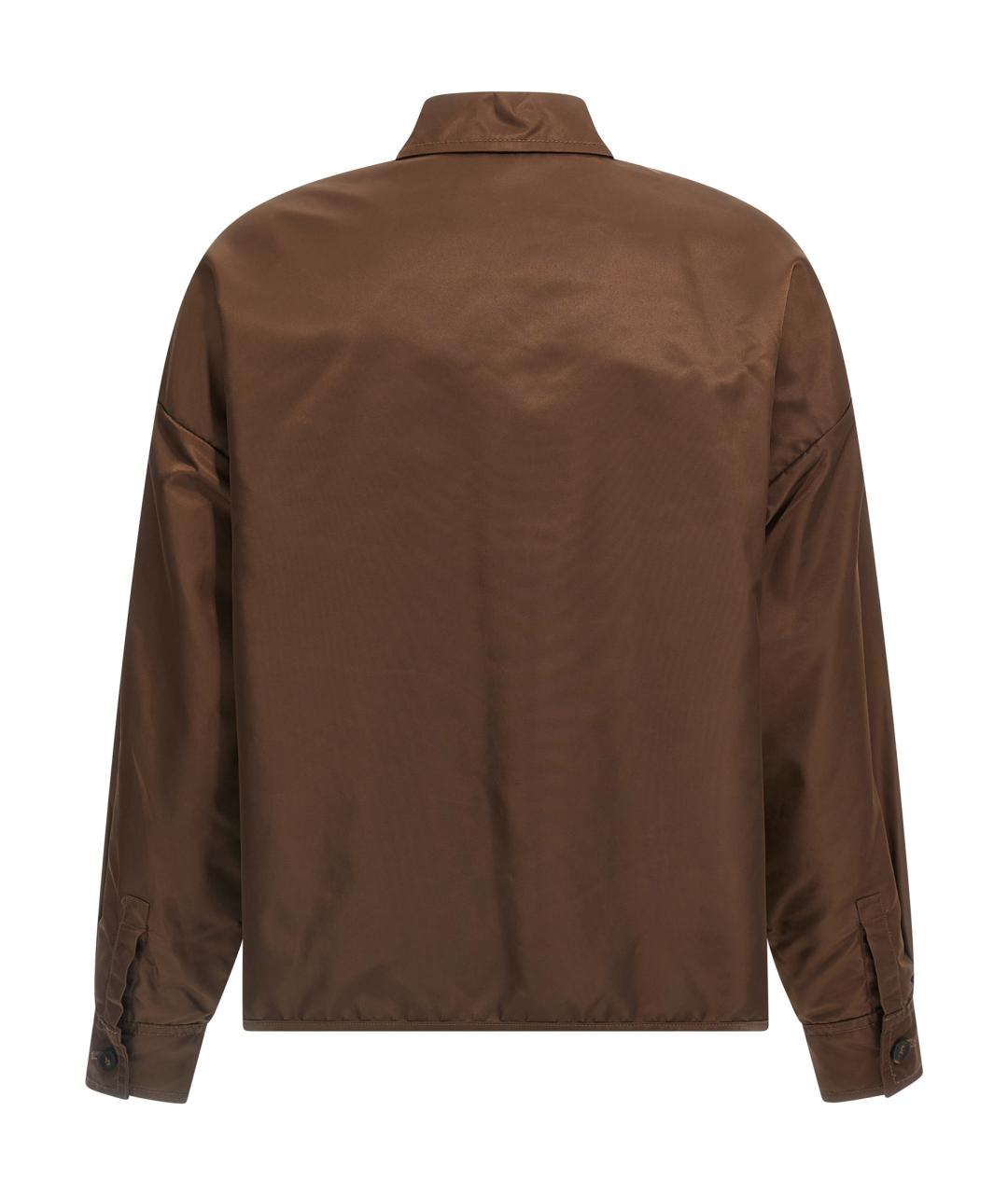 WEEKEND MAX MARA Коричневая полиамидовая куртка, фото 2