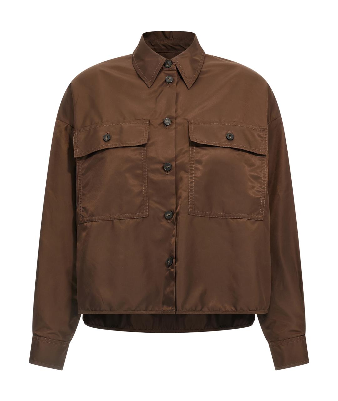 WEEKEND MAX MARA Коричневая полиамидовая куртка, фото 1