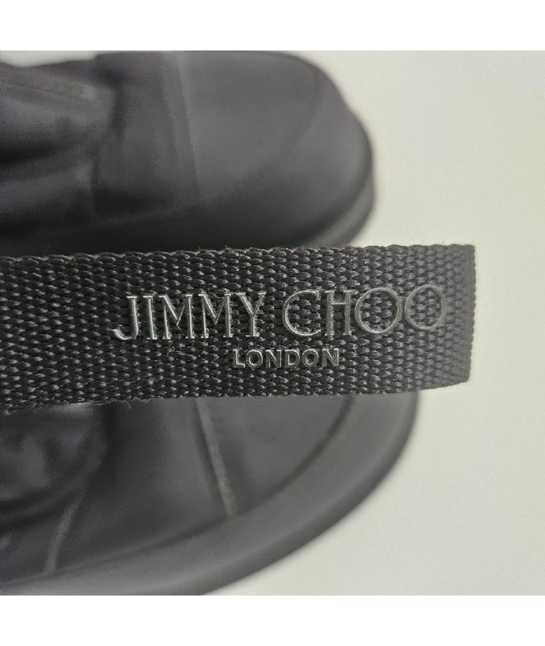 JIMMY CHOO Черные текстильные ботинки, фото 8
