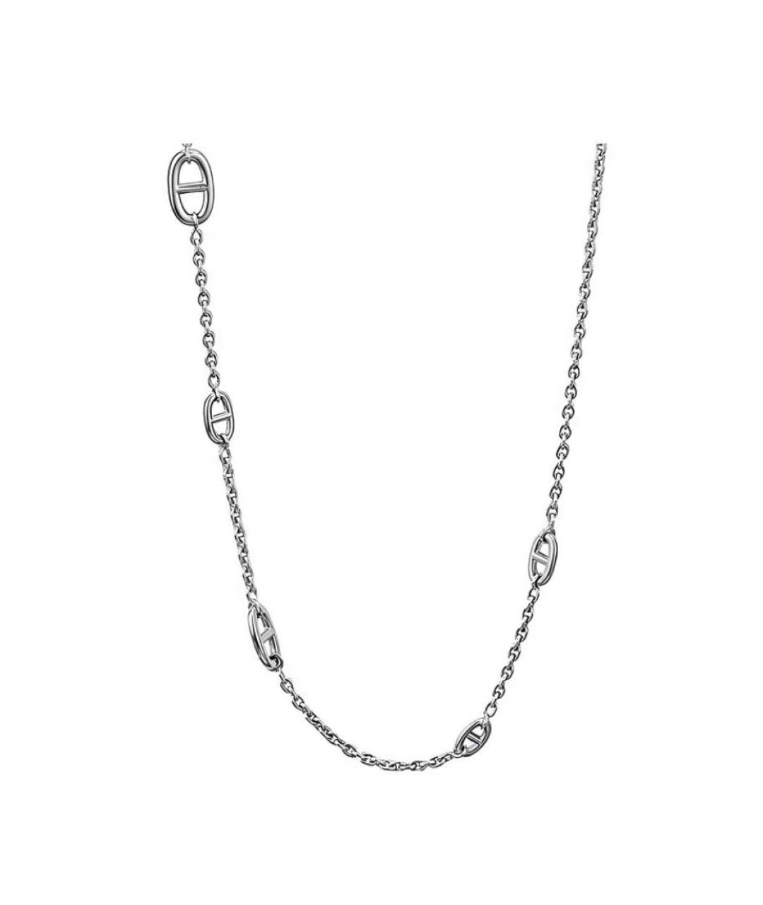HERMES Серебряное серебряное колье, фото 1