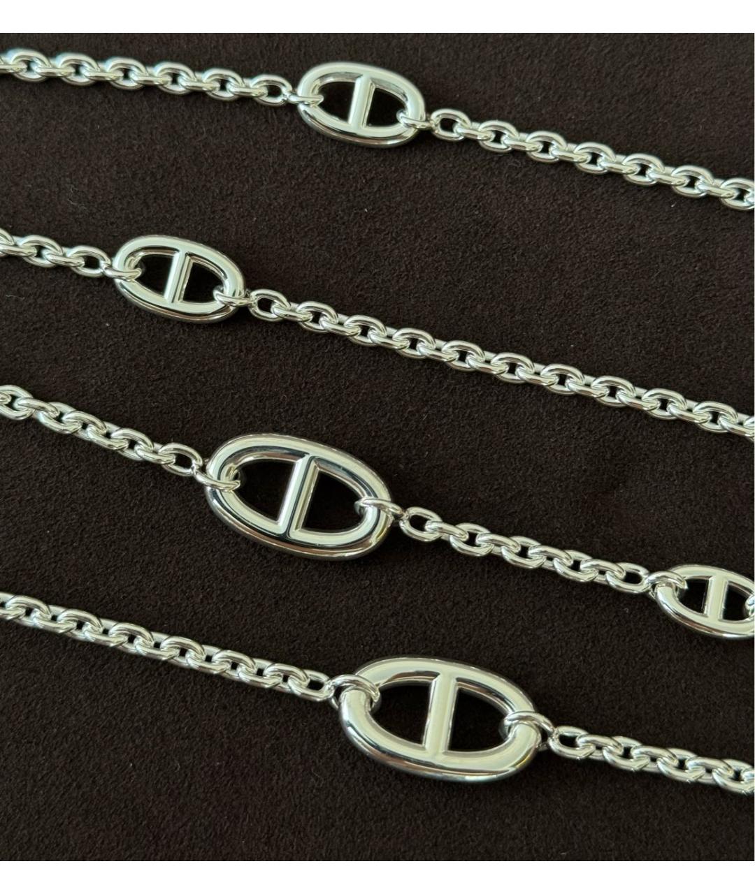 HERMES Серебряное серебряное колье, фото 4