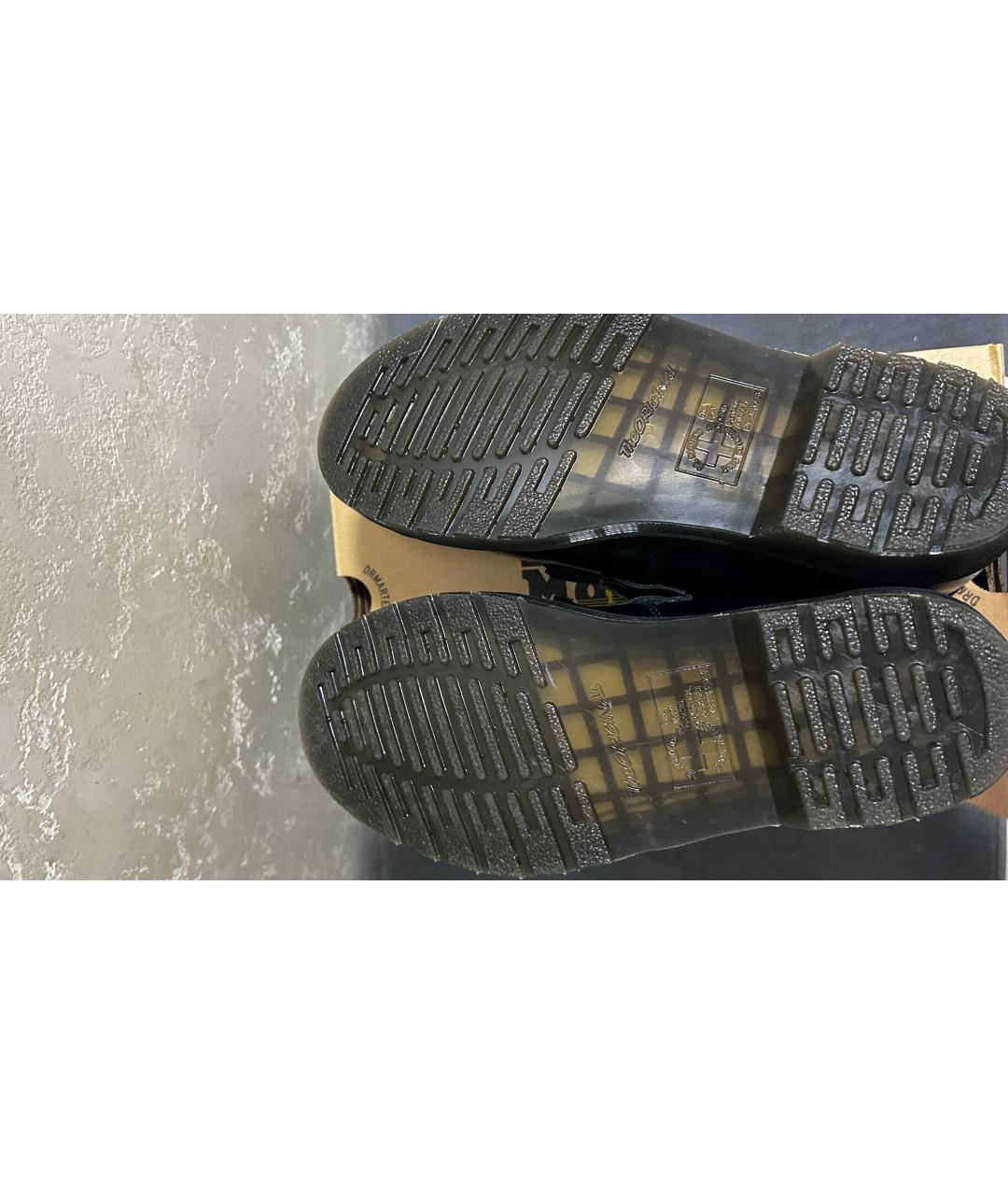 DR. MARTENS Черные кожаные лоферы, фото 5