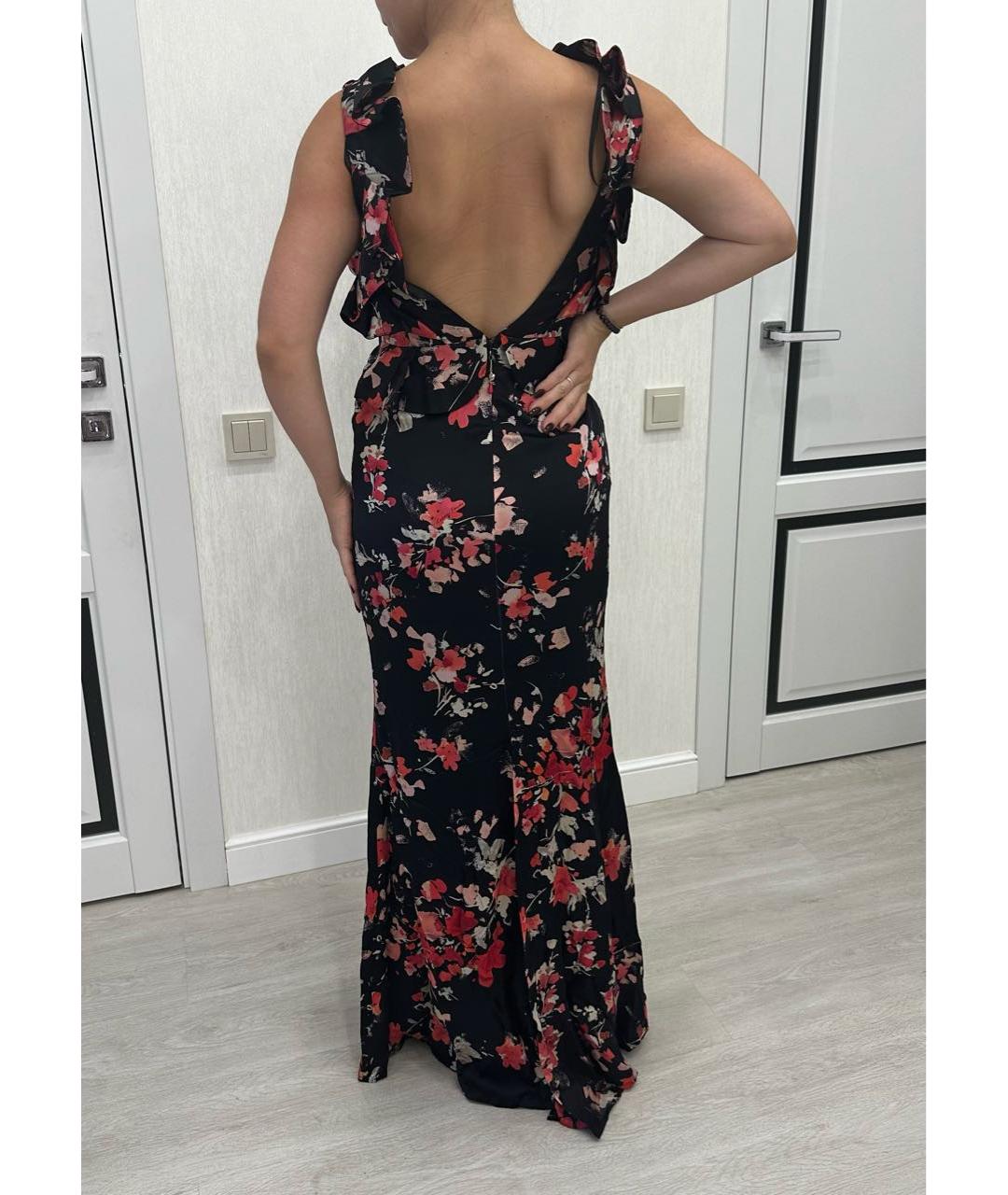 ELISABETTA FRANCHI Мульти шелковое вечернее платье, фото 6