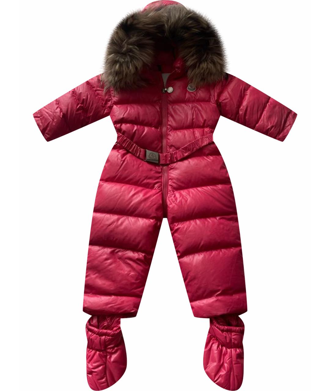 MONCLER KIDS Коралловый комбинезон, фото 1
