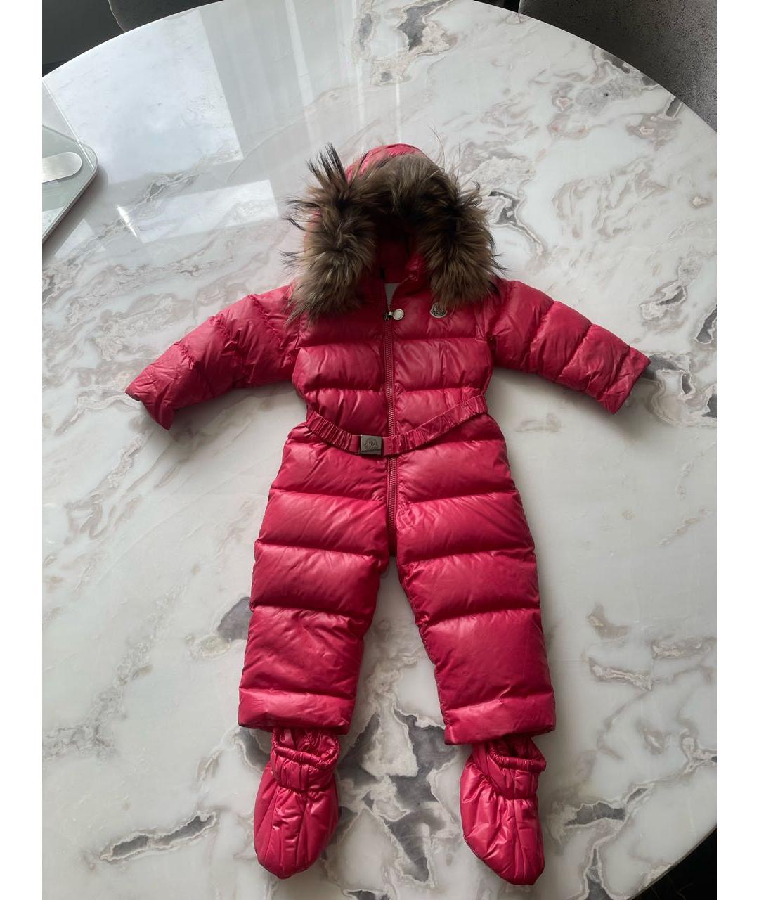 MONCLER KIDS Коралловый комбинезон, фото 5
