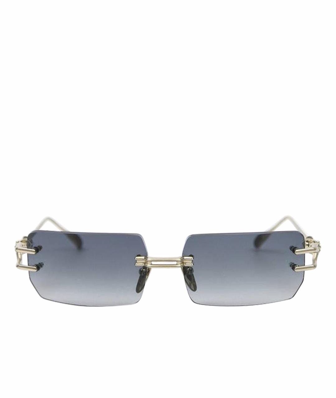 CHROME HEARTS Золотые металлические солнцезащитные очки, фото 1