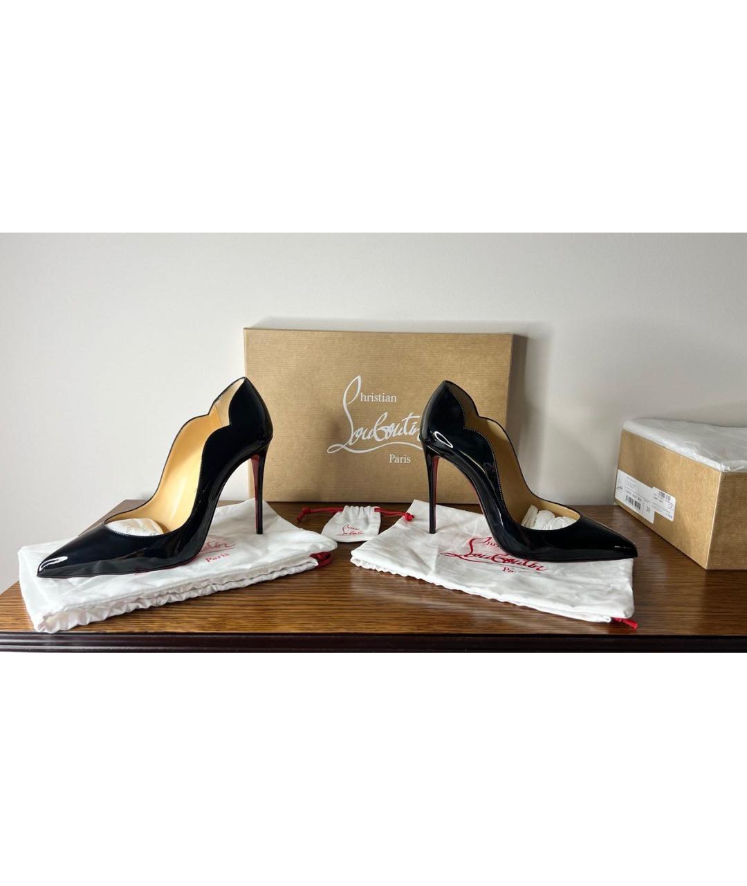 CHRISTIAN LOUBOUTIN Черные туфли из лакированной кожи, фото 4