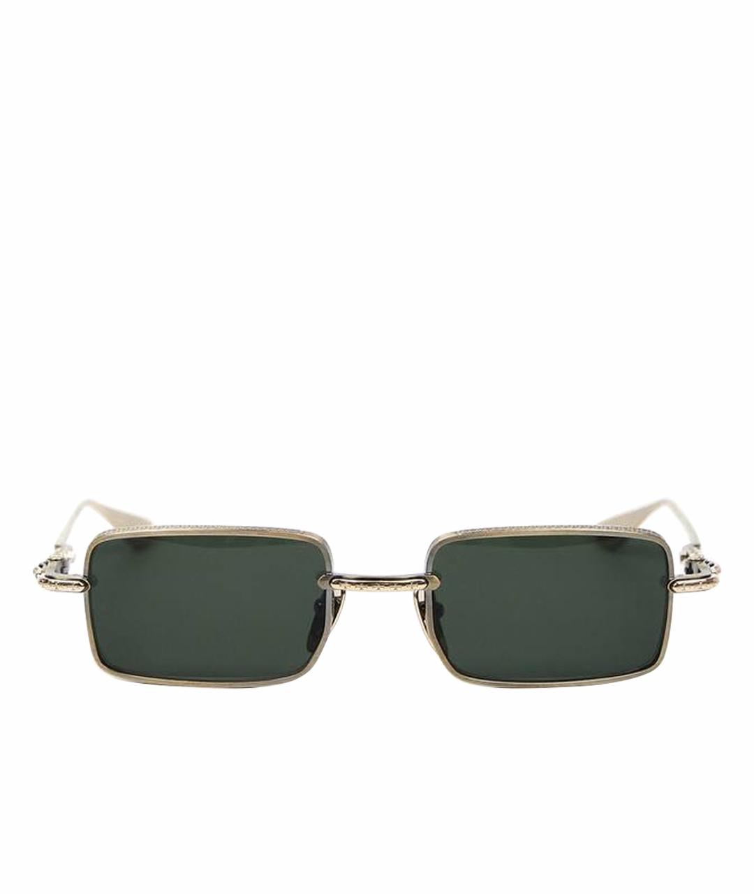 CHROME HEARTS Золотые металлические солнцезащитные очки, фото 1
