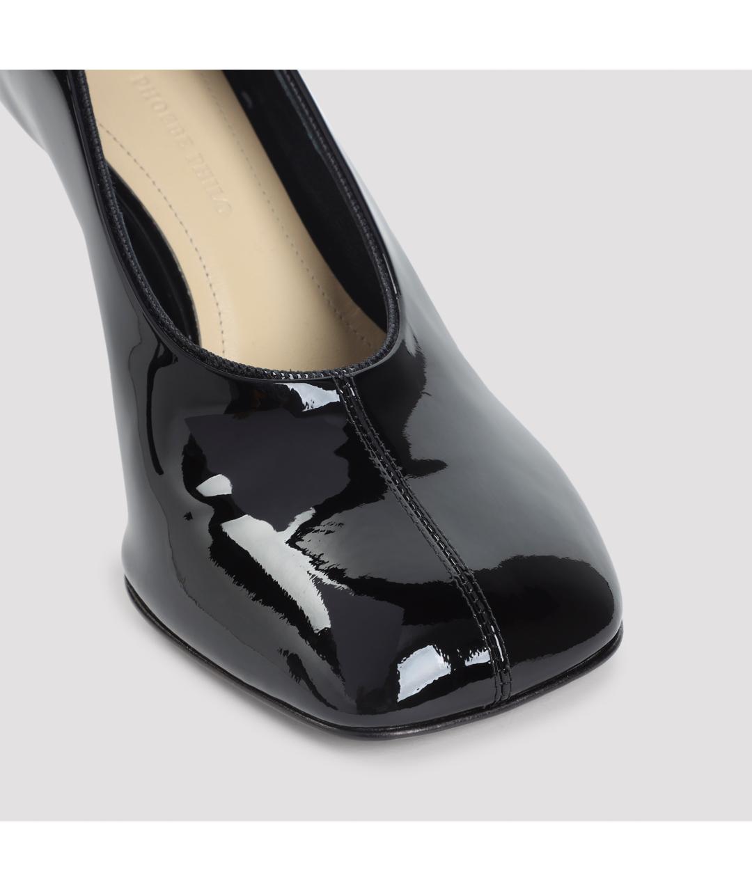 PHOEBE PHILO Черные кожаные туфли, фото 4