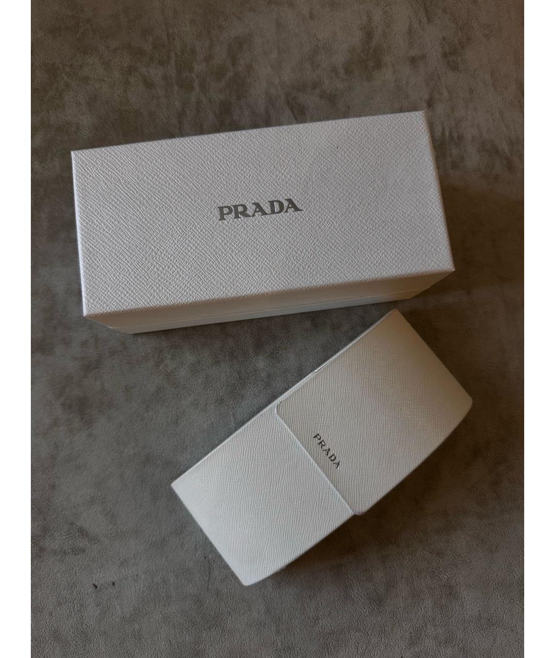 PRADA Черные пластиковые солнцезащитные очки, фото 4