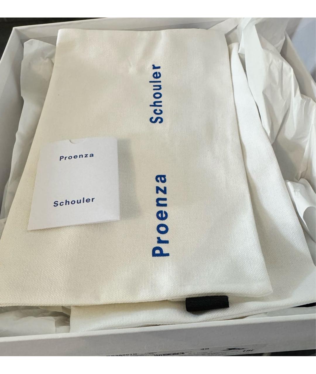 PROENZA SCHOULER Горчичные текстильные сандалии, фото 7