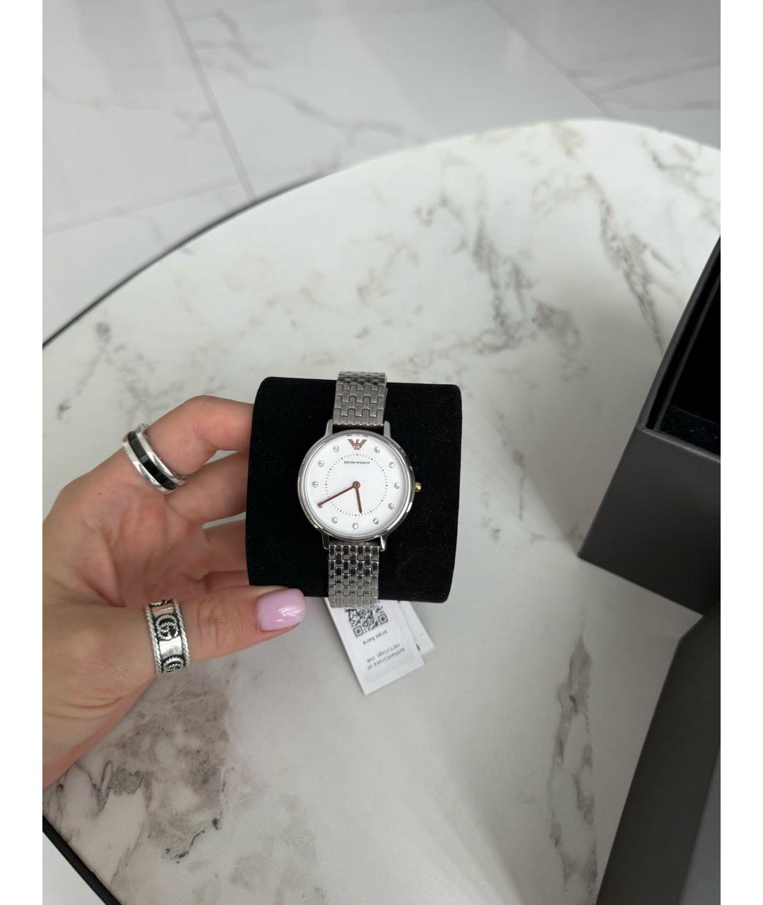EMPORIO ARMANI Серебряные стальные часы, фото 6