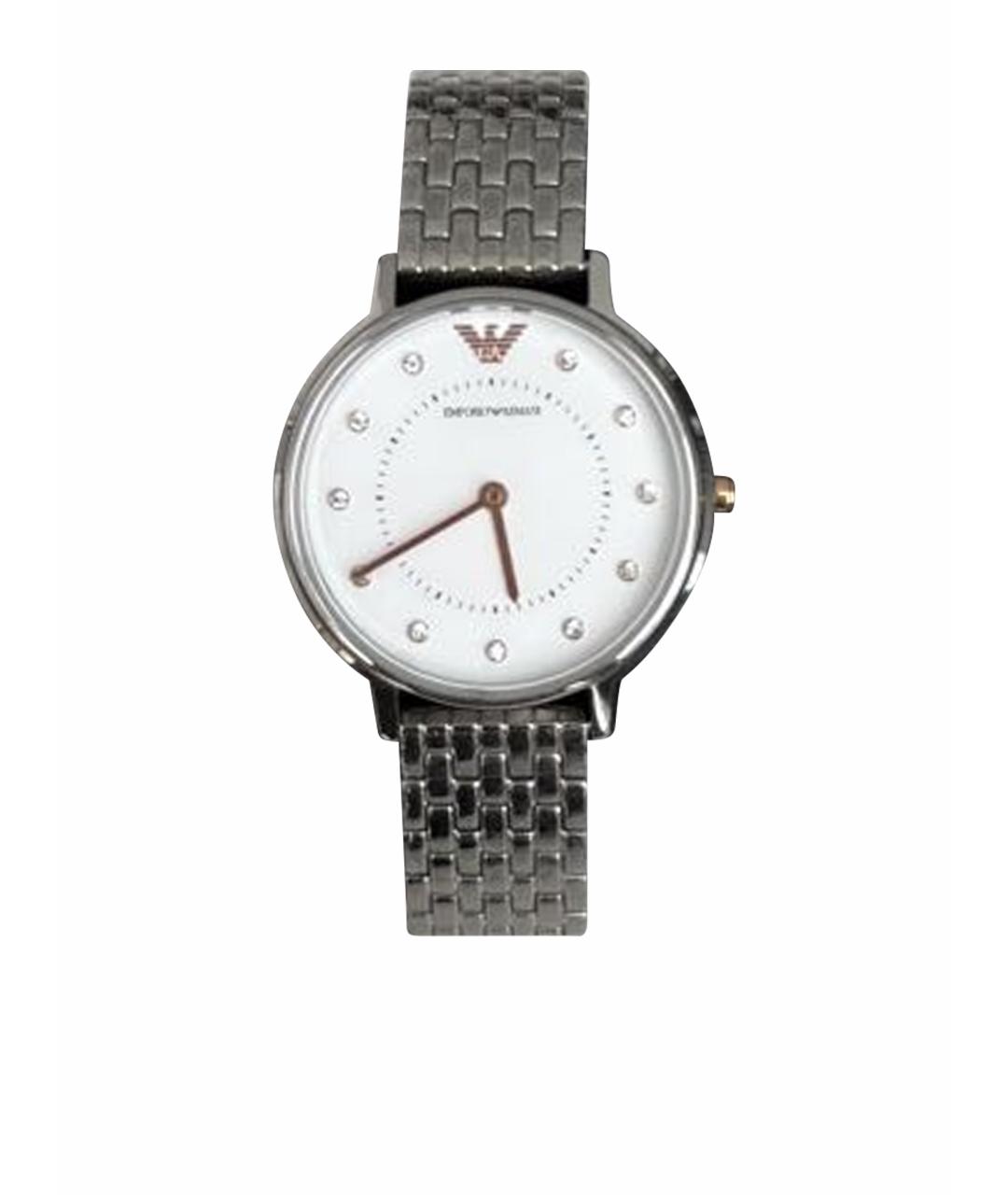 EMPORIO ARMANI Серебряные стальные часы, фото 1