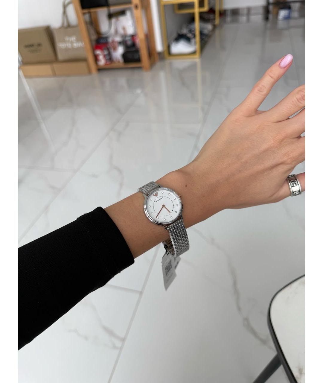 EMPORIO ARMANI Серебряные стальные часы, фото 5