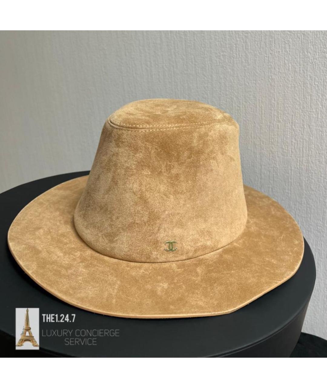 CHANEL Бежевая шляпа, фото 7
