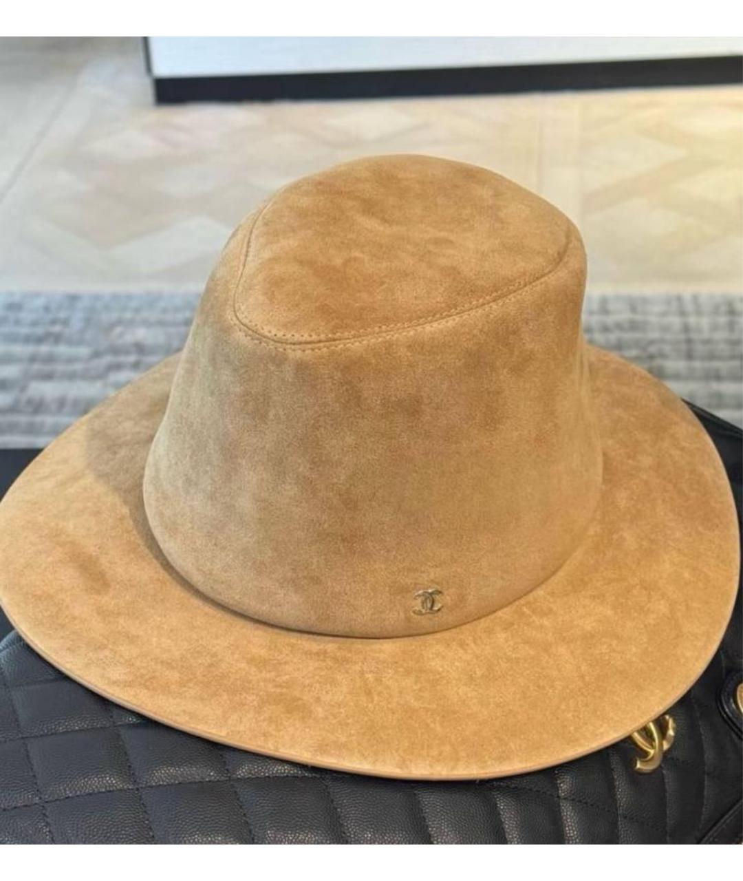 CHANEL Бежевая шляпа, фото 4