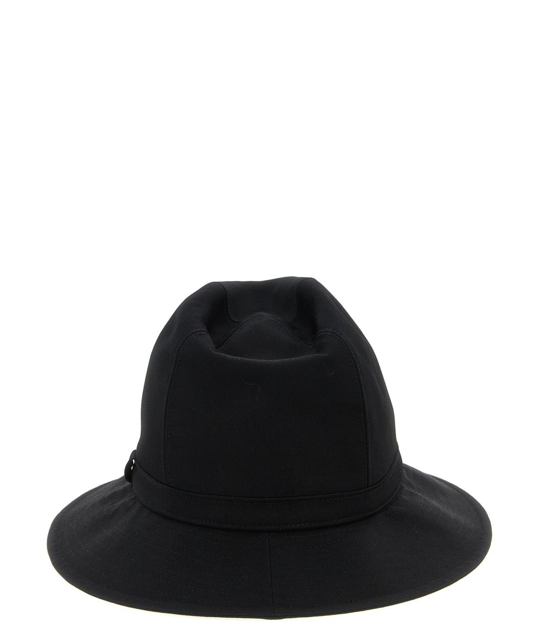 YOHJI YAMAMOTO Черная шляпа, фото 3