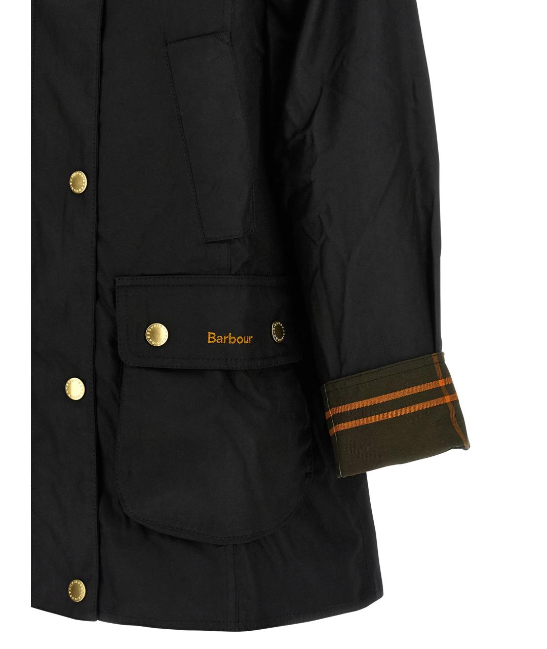 BARBOUR Черная хлопковая куртка, фото 4