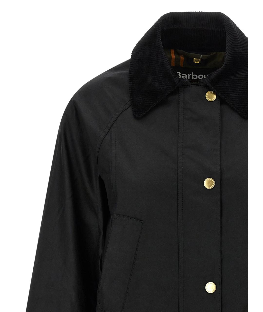 BARBOUR Черная хлопковая куртка, фото 3