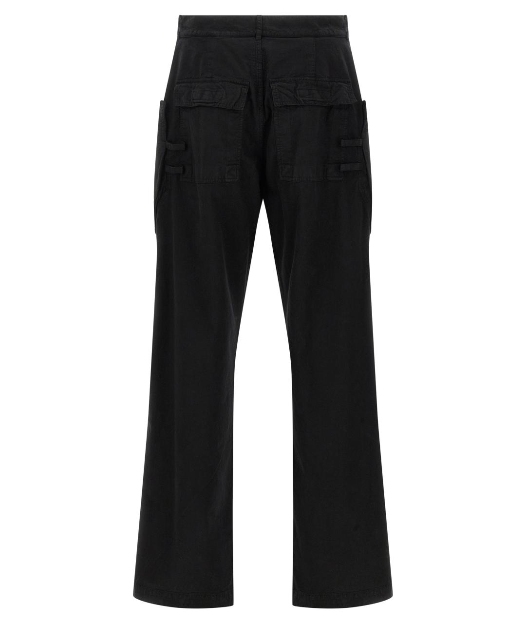 RICK OWENS DRKSHDW Черные хлопковые повседневные брюки, фото 2