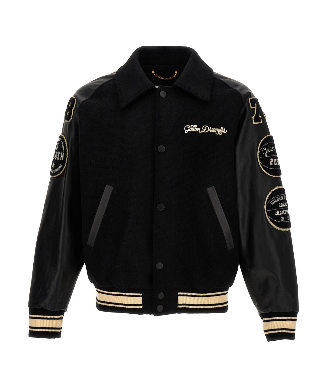 GOLDEN GOOSE DELUXE BRAND Черная шерстяная куртка, фото 1