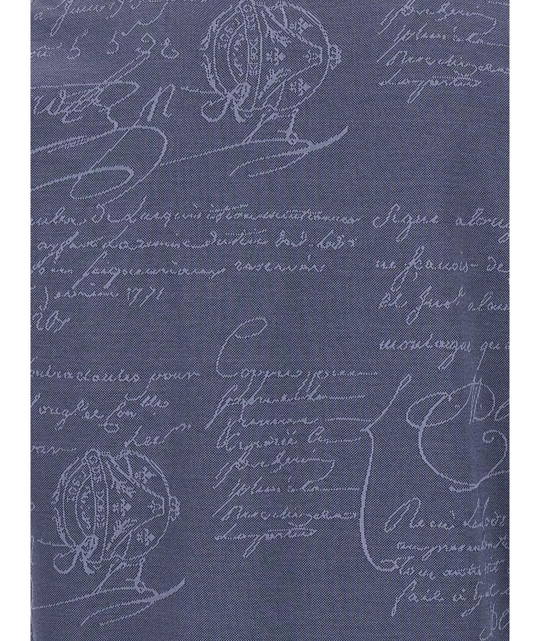 BERLUTI Синяя хлопковая футболка, фото 4
