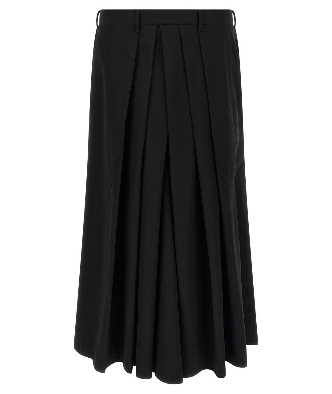 YOHJI YAMAMOTO Черные шерстяные повседневные брюки, фото 1