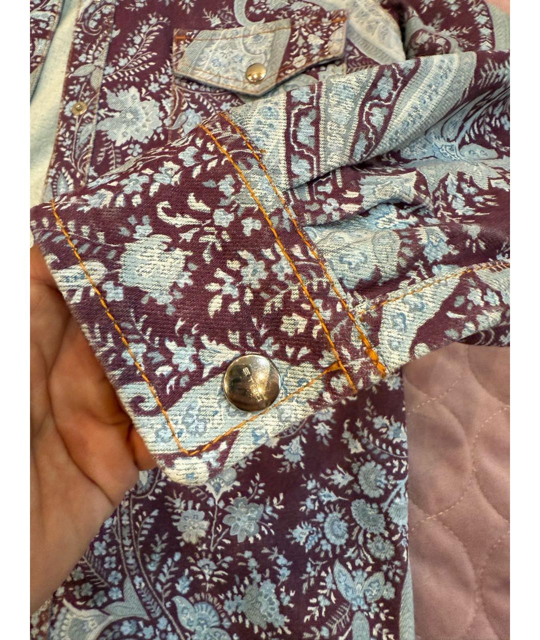 ETRO Голубая деним рубашка, фото 4