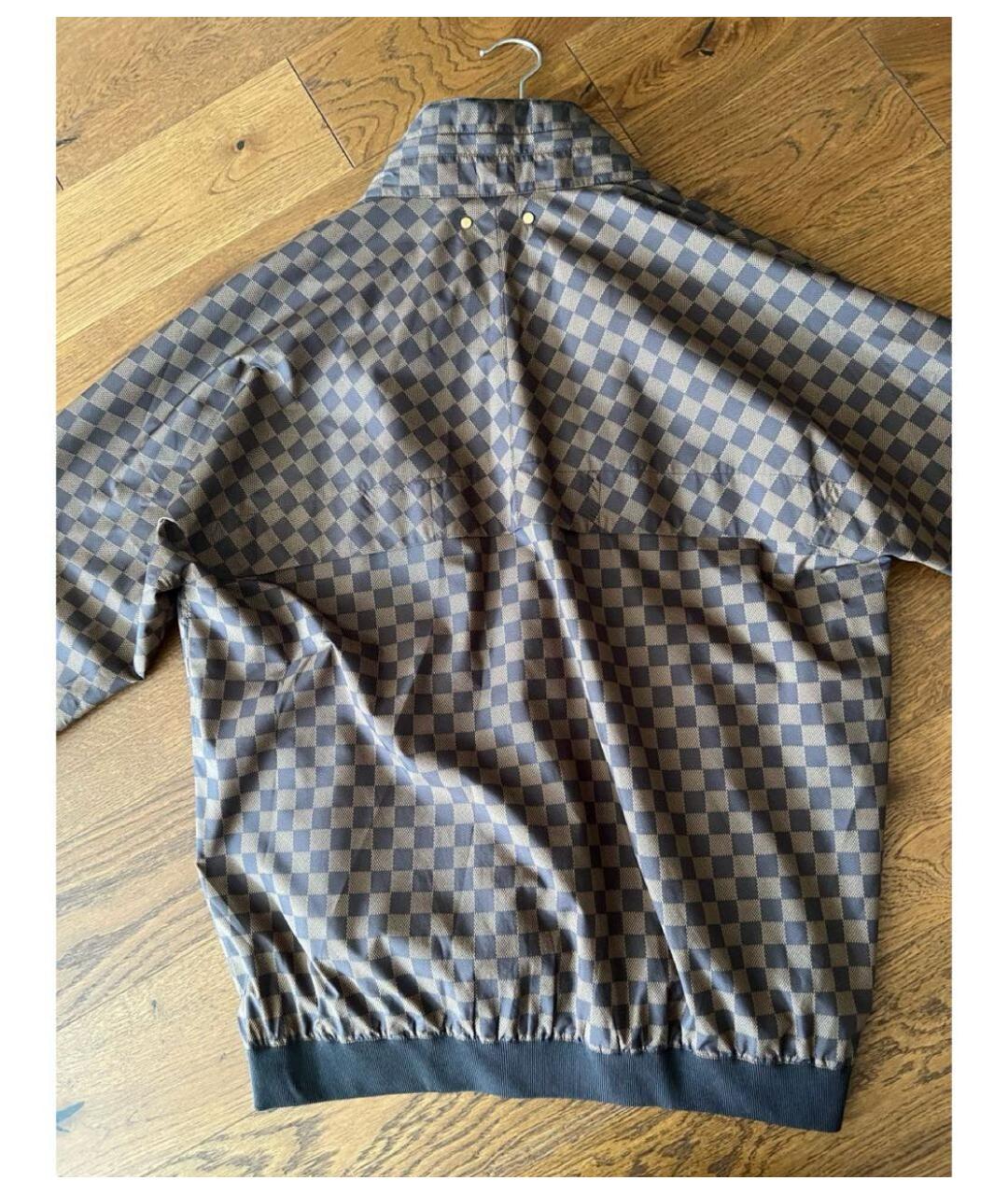 LOUIS VUITTON Коричневая полиамидовая куртка, фото 2