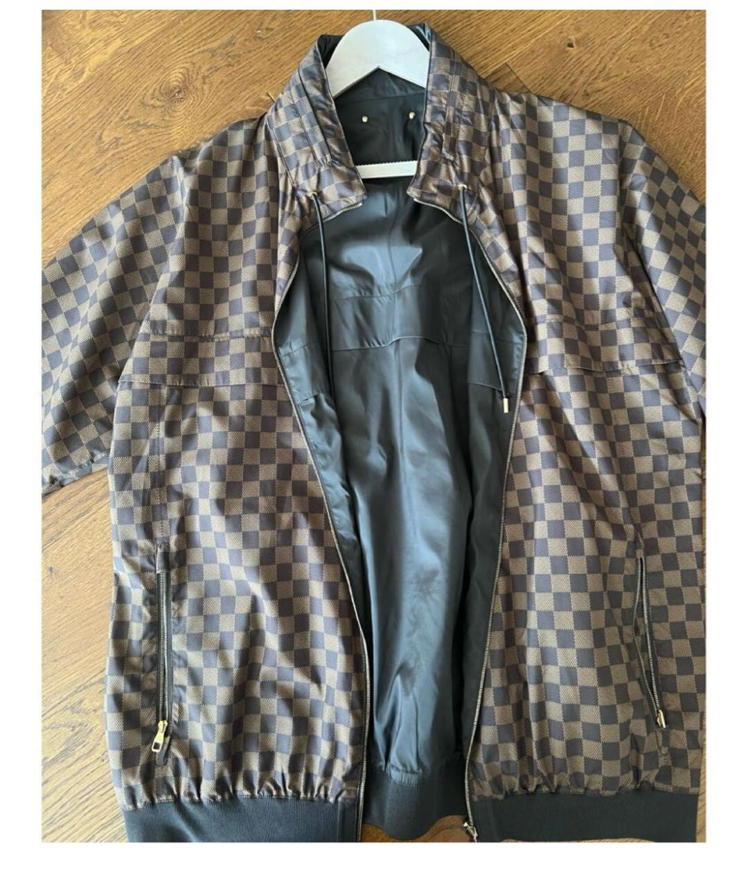 LOUIS VUITTON Коричневая полиамидовая куртка, фото 6