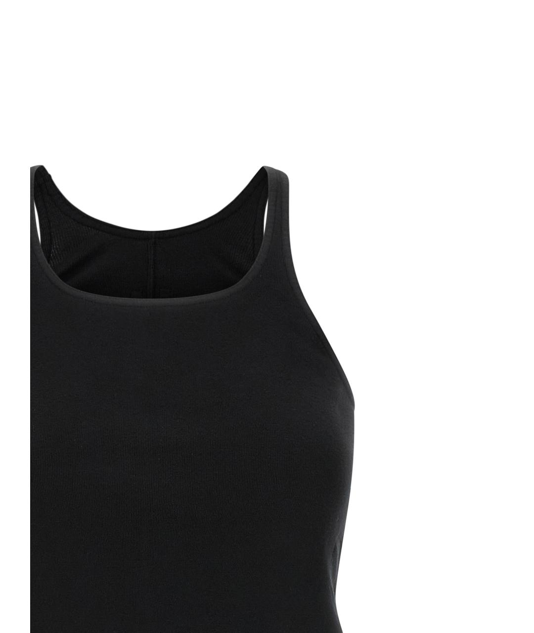 RICK OWENS DRKSHDW Черная хлопковая майка, фото 3