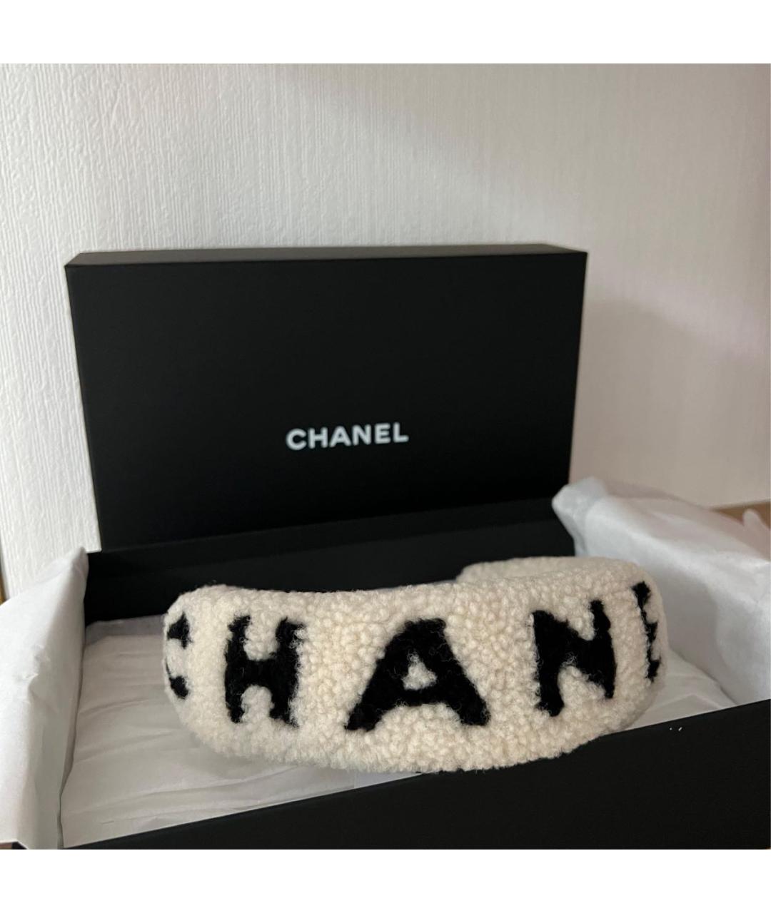 CHANEL Белый ободок, фото 7